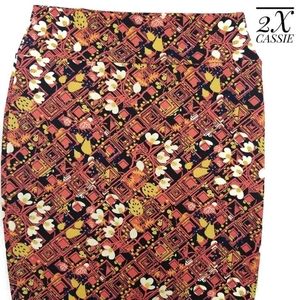 2X LULAROE CASSIE SKIRT